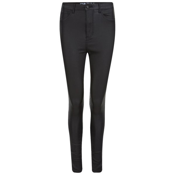 ONLY Women's Royal High Rock Coated Jeans - Black