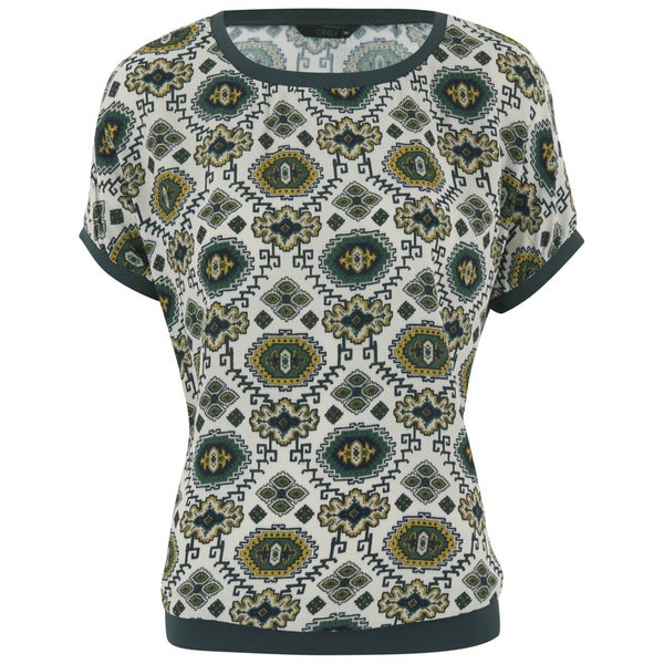 ONLY Women's Amelie Short Sleeve Top - Pumice Stone