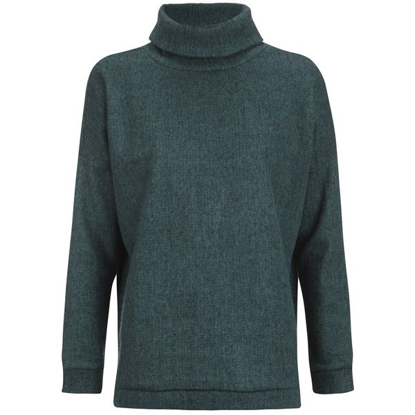 ONLY Women's Pine Loose Pullover Knitted Jumper - Reflecting Pond