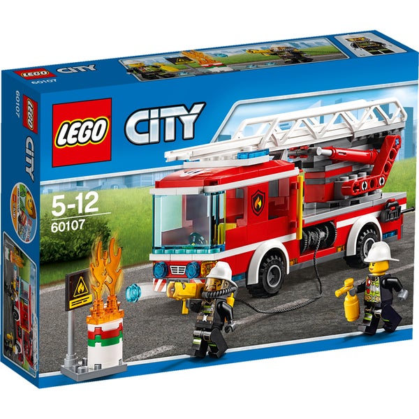 LEGO City: Feuerwehrfahrzeug mit fahrbarer Leiter (60107)