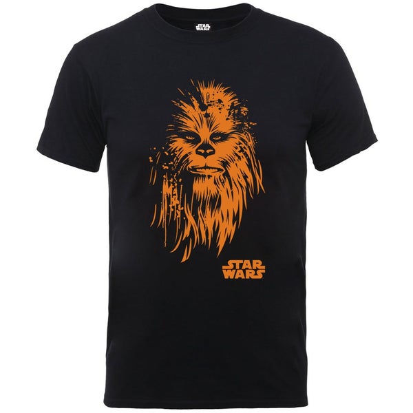 Star Wars Men's Halloween Chewbacca Face T-Shirt - Black