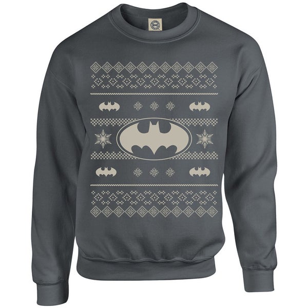 DC Originals Christmas Batman Kids Sweatshirt - Charcoal
