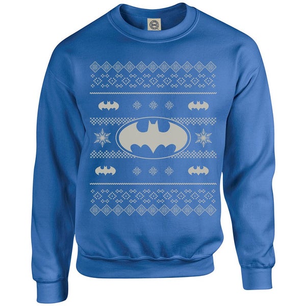 DC Originals Christmas Batman Kids Sweatshirt - Royal