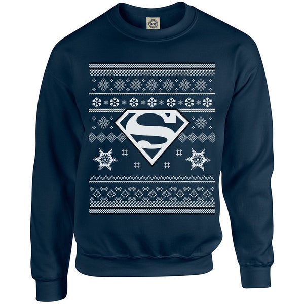 DC Originals Christmas Superman Sweatshirt - Navy