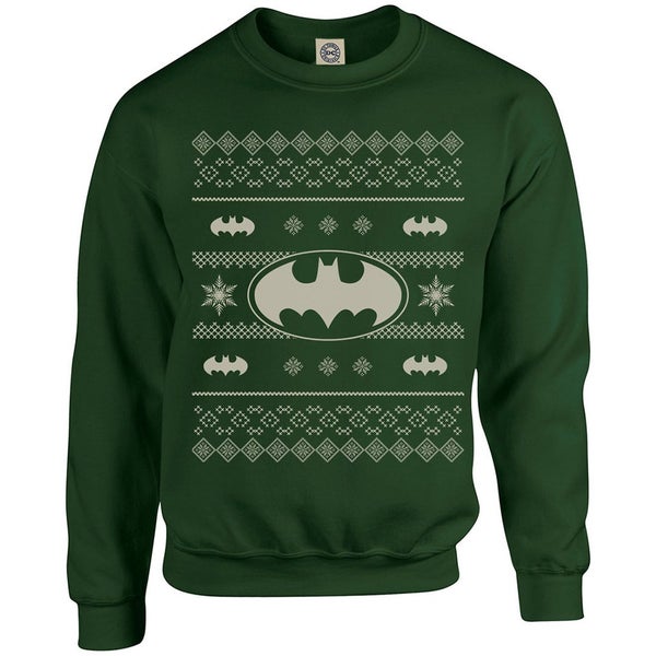 DC Originals Christmas Batman Kids Sweatshirt - Forest Green