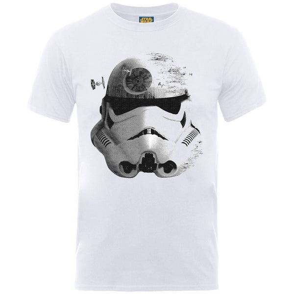 Star Wars Men's Command Stormtrooper Death Star T-Shirt - White