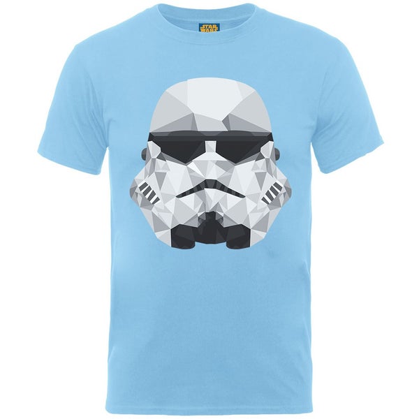 Star Wars Men's Command Stormtrooper Geometric T-Shirt - Light Blue