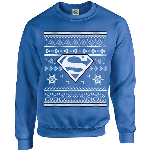 DC Originals Christmas Superman Kids Sweatshirt - Royal