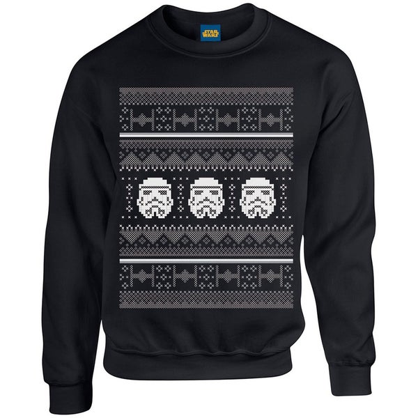 Star Wars Kids' Christmas Stormtrooper Sweatshirt - Black