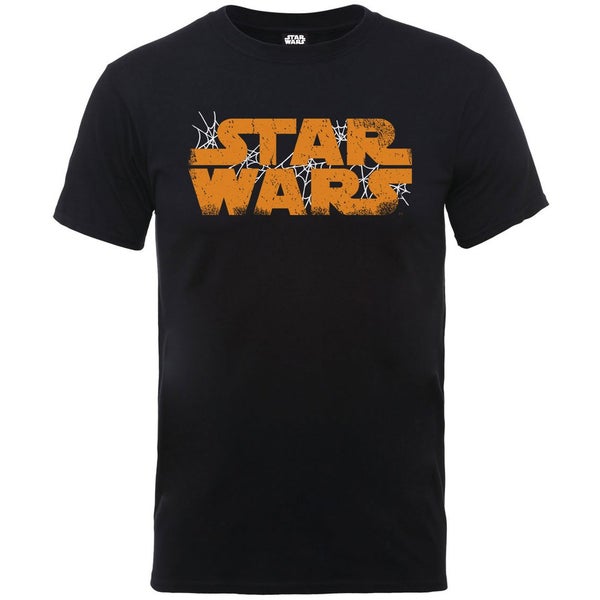 Star Wars Men's Halloween Spider Web Logo T-Shirt - Black