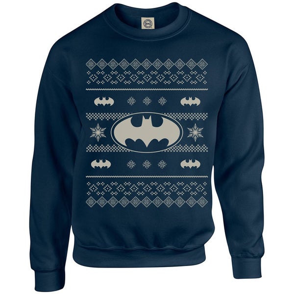 DC Originals Christmas Batman Kids Sweatshirt - Navy