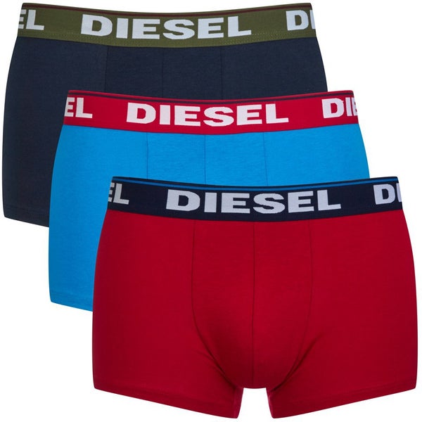 Diesel Men's Shawn 3 Pack Boxers - Navy/Red/Blue