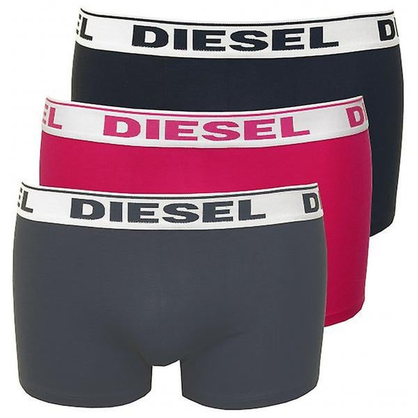 Diesel Men's Shawn 3 Pack Boxers - Black/Pink/Charcoal