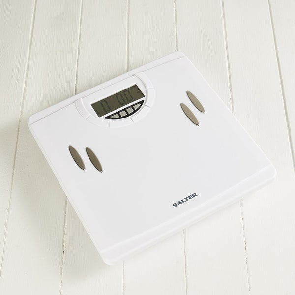 Salter 9139 WH3R Compact Analyser Bathroom Scale White