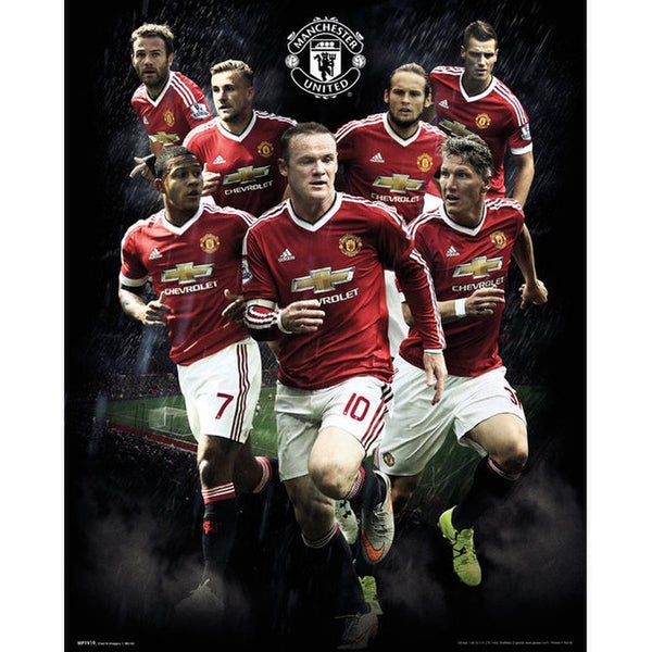 Manchester United Players 15/16 - 16 x 20 Inches Mini Poster