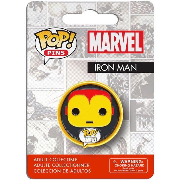 Marvel Comics POP! Pins Ansteck-Button Iron Man 