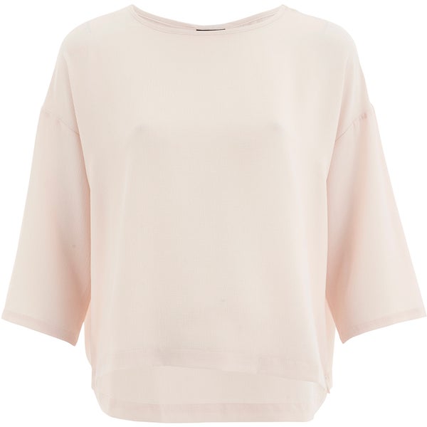 Selected Femme Women's Givenna 3/4 Top - Silver Peony