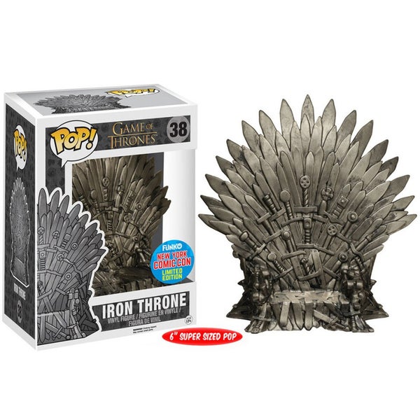 NYCC Game of Thrones The Iron Throne Exclusive 6 Inch Funko Pop! Figur