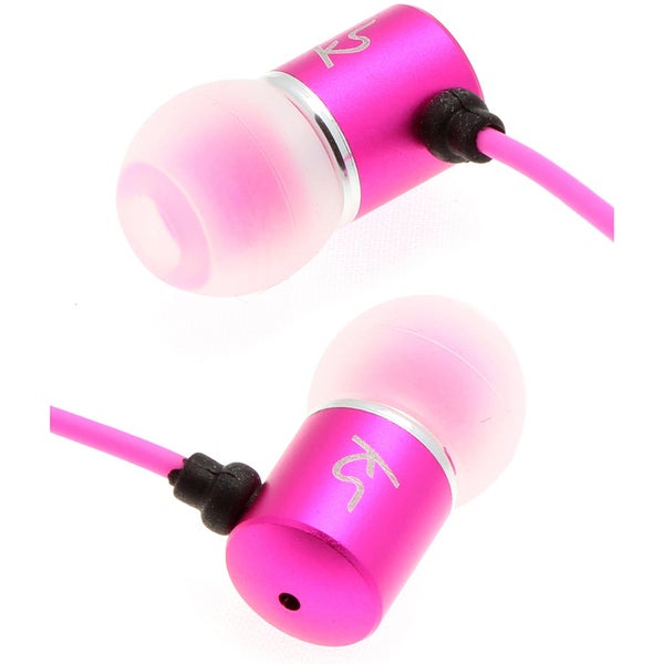 Kitsound Ace Earphones with Mic - Pink