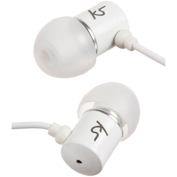 Kitsound Ace Earphones with Mic - White