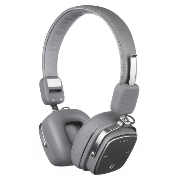 Kitsound Clash Bluetooth Headphones with Mic - Grey