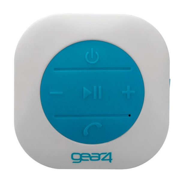 GEAR4 ShowerParty Waterproof Bluetooth Speaker - Blue/White
