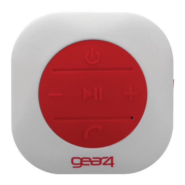 GEAR4 ShowerParty Waterproof Bluetooth Speaker - Red