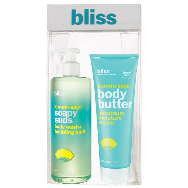 bliss Lemon and Sage Soap Suds and Body Butter Set (värde 38,50 £)