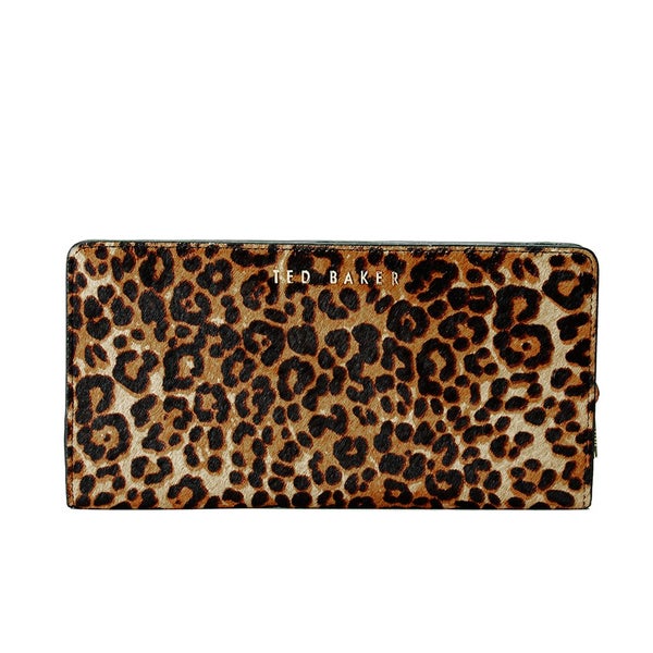 Ted Baker Women's Leopard Pony Popper Purse - Tan