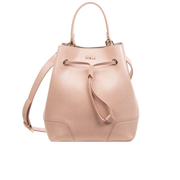 Furla Women's Stacy Drawstring Bucket Bag - Light Pink