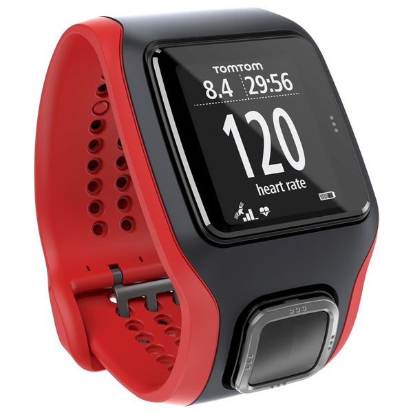 TomTom Runner Cardio GPS Watch - Black/Red
