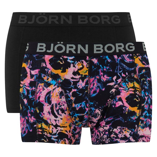 Bjorn Borg Men's Black Garden 2 Pack Boxer Shorts - Black