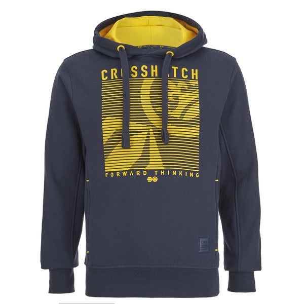Sweatshirt à Capuche "Lambent" Crosshatch -Homme - Bleu Marine