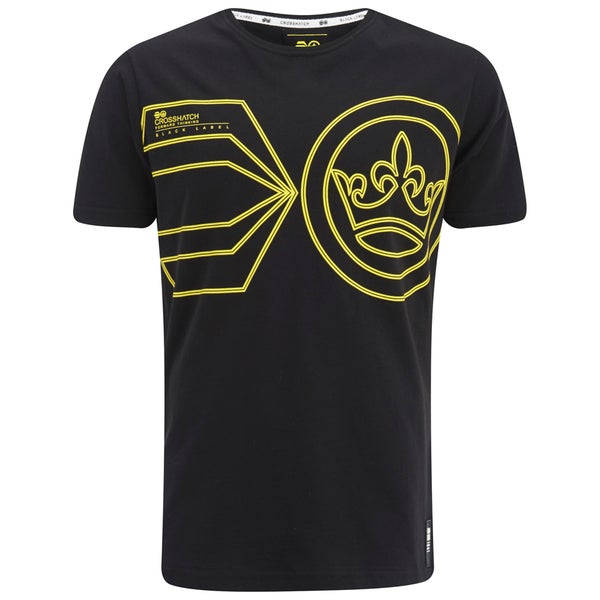 Crosshatch Men's Pegasus Print T-Shirt - Black