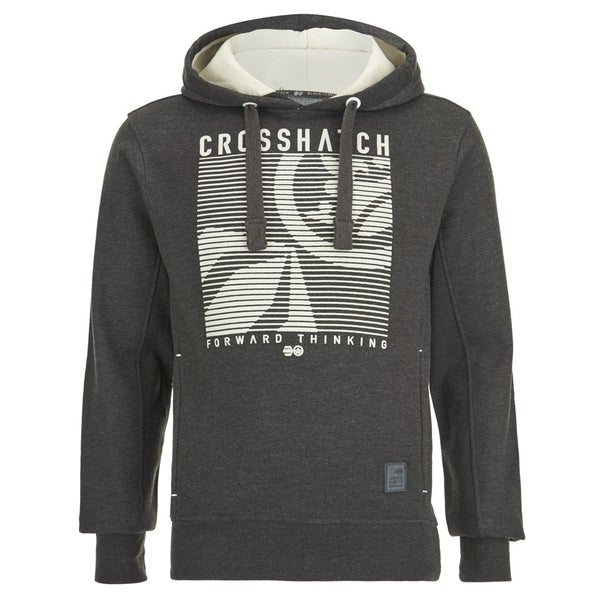 Sweatshirt à Capuche "Lambent" Crosshatch -Homme - Gris Chiné
