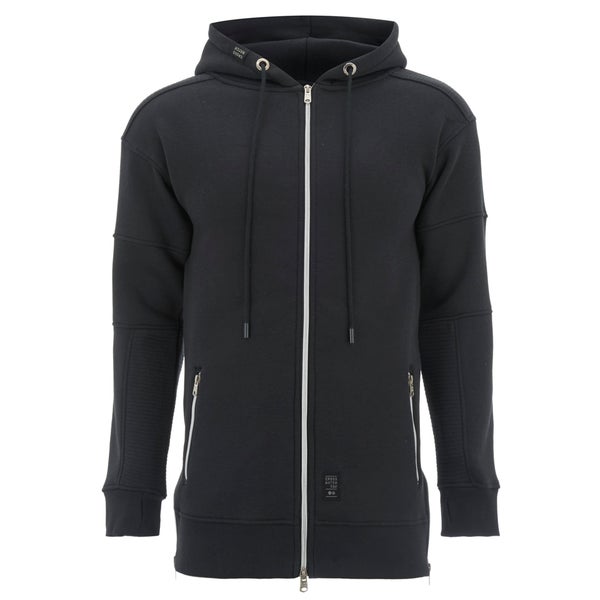 Crosshatch Men's Hideouts Longline Hoody - Black