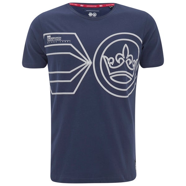T-Shirt Crosshatch "Pegasus" -Homme -Bleu Marine