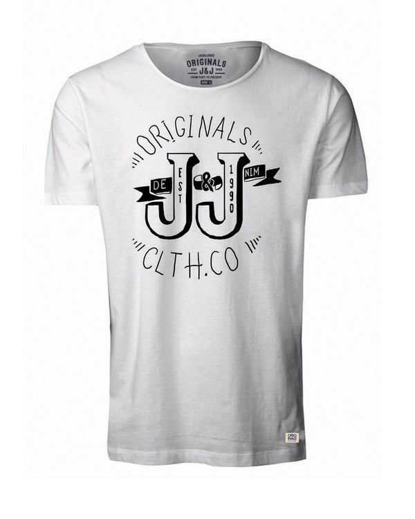 Jack & Jones Men's Light T-Shirt - Cloud Dancer