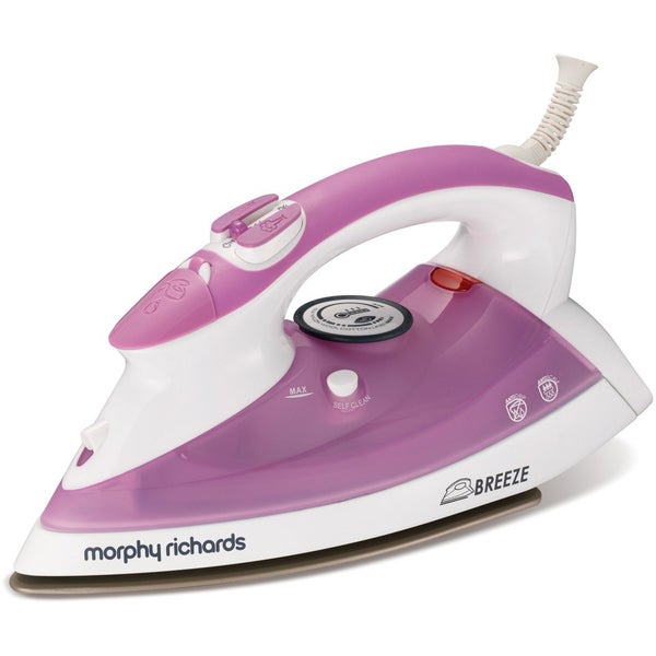 Morphy Richards 300204 Breeze Steam Iron with Ceramic Sole Plate - Lilac - 2200W
