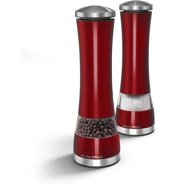 Morphy Richards Electronic Salt and Pepper Mill - Red