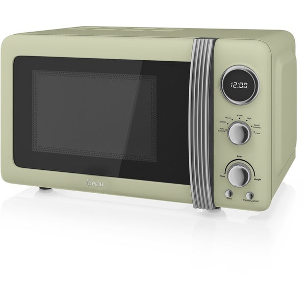 Swan SM22030GN 800W Digital Microwave - Green