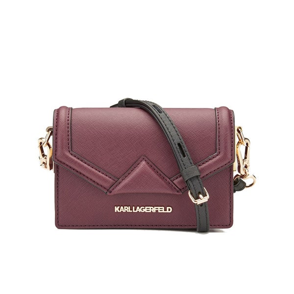 Karl Lagerfeld Women's K Klassic Super Mini Cross Body - Bordeaux