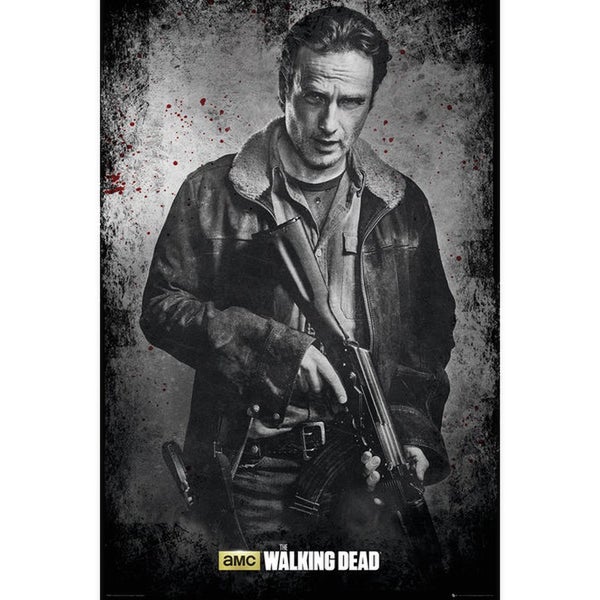 The Walking Dead Rick Black and White - 24 x 36 Inches Maxi Poster