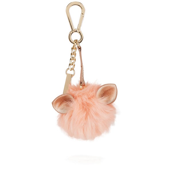 Dune Jerry Faux Fur Pom Pom Keyring - Nude