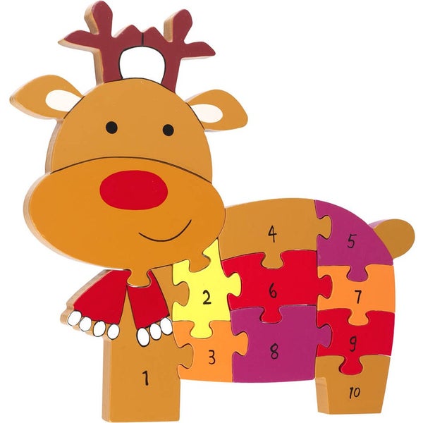 Orange Tree Toys Reindeer Number Puzzle
