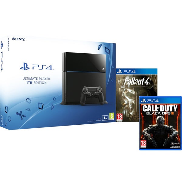 Sony PlayStation 4 1TB Console - Includes Call of Duty: Black Ops III & Fallout 4