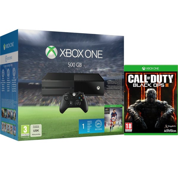 Xbox One 500GB Console - Includes FIFA 16 & Call of Duty: Black Ops III