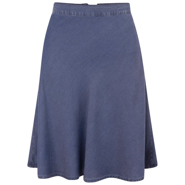 Selected Femme Women's Debora Denim Skirt - Mid Blue