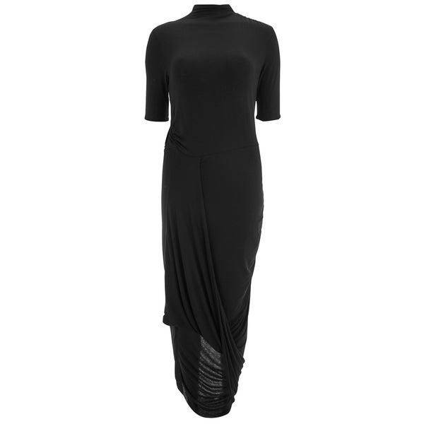 Selected Femme Women's Drape Dress - Black