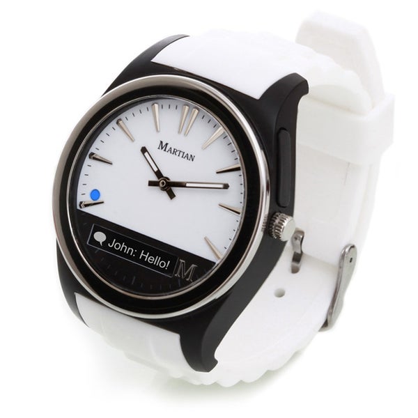 Martian Notifier Smart Watch (IOS and Android Compatible) - White